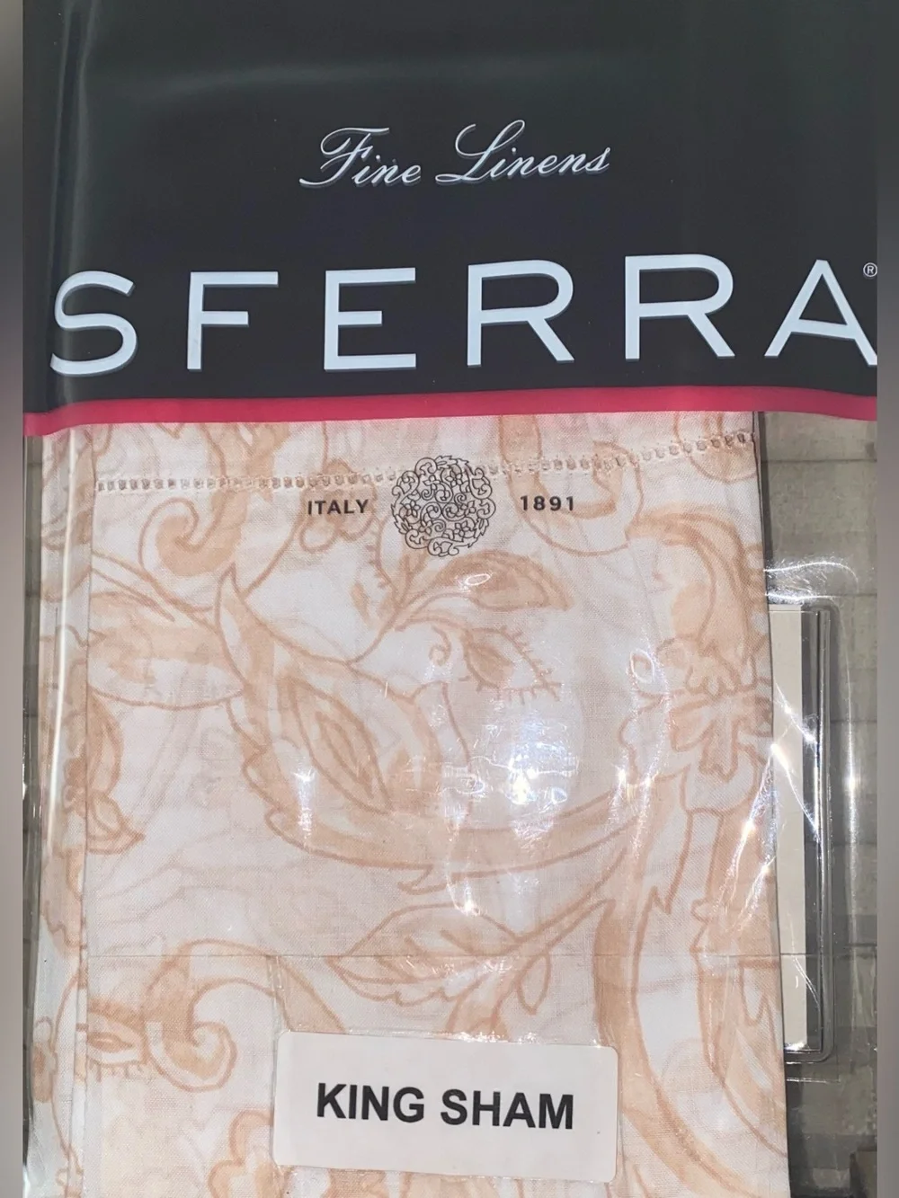 Sferra Florissa Egyptian Cotton King Sham Petal